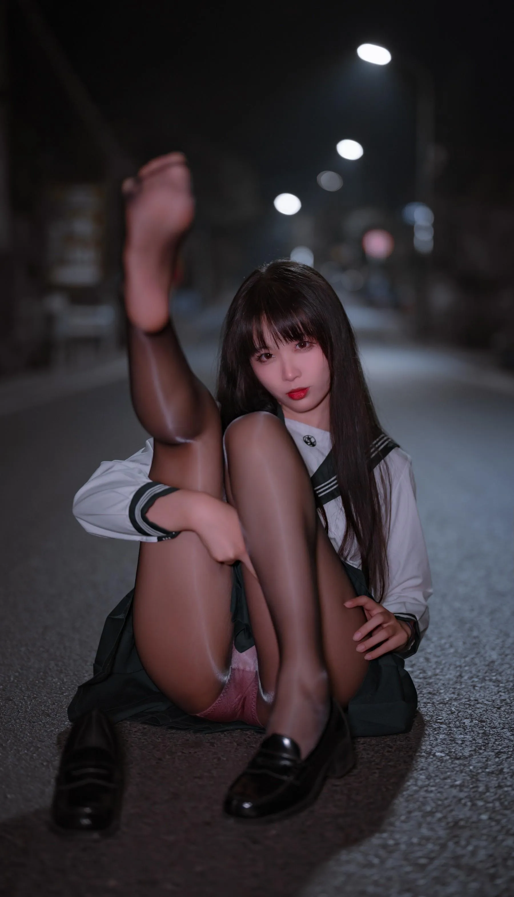 轩萧学姐 – NO.38 公路JK [57P]插图5
